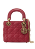 Mini Lady Dior, &pound;1,800, Handbags, Red, Leather, Front view